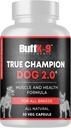 BuffK-9犬、ビタミンB6 B12のAshwagandhaのカプセルのための真のChamp 2.0筋肉建物の補足筋肉、骨および接合箇所サポート、30のVegeのカプセル