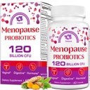 女性のためのMenopauseの補足、女性のための120の鋼片CFUのMenopauseのプロバイオティクス、熱いフラッシュのMenopause、夜汗、気分の振動、ガットおよびホルモン- 60の草のカプセル