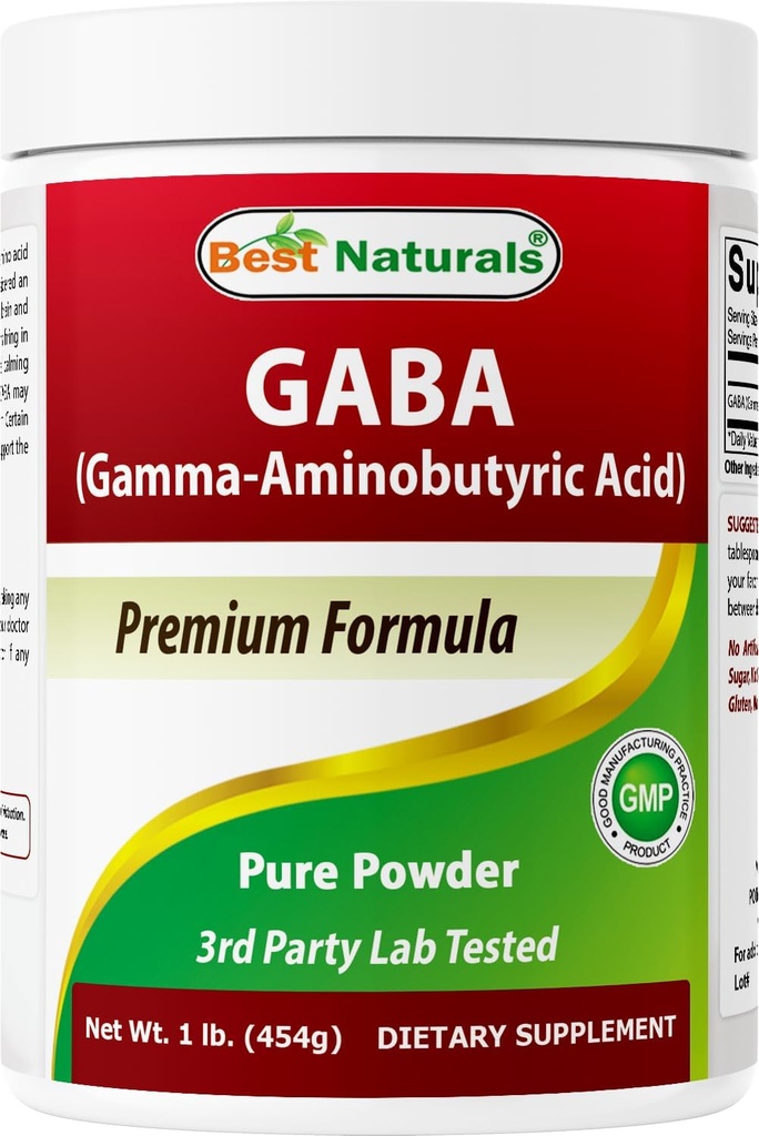 最高のNaturals GABA (GammaのAminobutyricの酸) 純粋な粉1ポンド