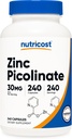 Nutricost Zinc Picolinate 30mg, 240 Capsules - Gluten Free and Non-GMO