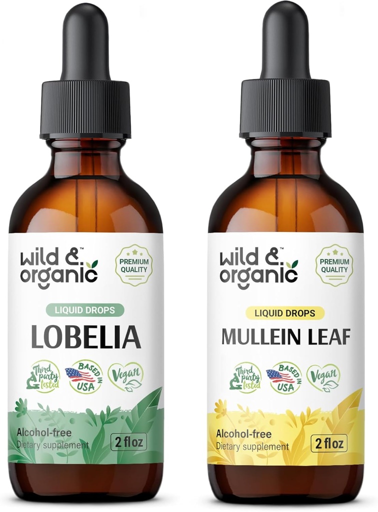 ワイルド&オーガニックロベリアチンチャー2 fl oz & Mullein Tincture2 fl oz