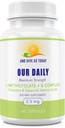 私たちの毎日のVites L-Methylfolate Bコンプレックスコファクタ&エッセンシャルアミノ酸(2.5mg) - 活性フレート、メチル化されたB12メチルコバラミン、B6およびグリシン - 60カウント