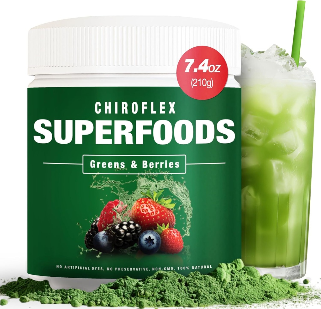 Total Tea Green Powder for Energy & Digestive Health with Turmeric, Amla Powder & Vitamin C - 30 Servings