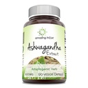 アメイジングインド アシュワガンダ 500mg ベジギーカプセルサプリメント | 天然アシュワガンダ製 | 非GMO | グルテンフリー(120カウント)