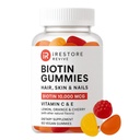 iRestoreの毛のGummyのビタミン、毛皮および釘のグミ、毛のグミ、毛の成長のBiotinのビタミンの毛のビタミンの毛のビタミンのグミ、女性及び人のためのBiotin 10000mcg