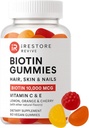 iRestoreの毛のGummyのビタミン、毛皮および釘のグミ、毛のグミ、毛の成長のBiotinのビタミンの毛のビタミンの毛のビタミンのグミ、女性及び人のためのBiotin 10000mcg