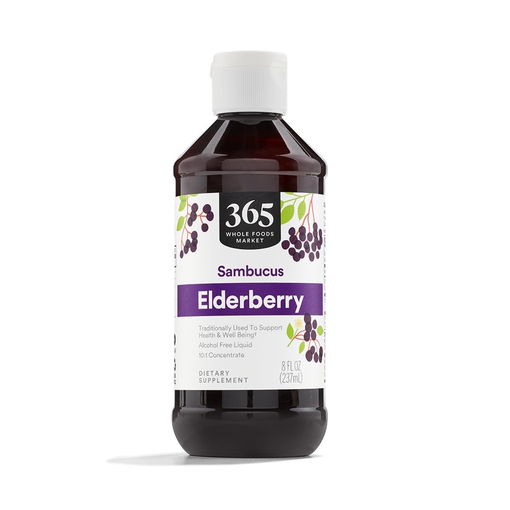 365 By フードマーケット、エルダーベリーシロップ、8 Fl Oz