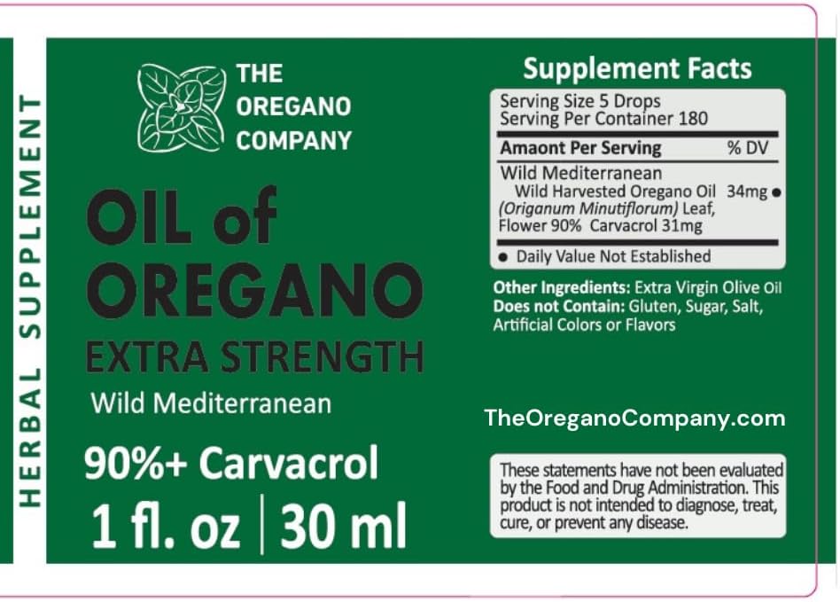 オレガノ 1 fl の OREGANO の会社オイル。 oz 30 ml、90+ カルバトール、余分強さ、液体、ビーガン、ベジタリアン、非 GMO のグルテンフリーの低下、季節限定の低下、自然、食用グレード、アセトデオレガノ