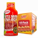 ビタミン エネルギー焦点+ の余分強さのエネルギー打撃のフルーツの穿孔器 48 のパック、260mg 自然なカフェイン、B ビタミン、CoQ10、アミノ酸、焦点、生産性及び明白、ゼロ砂糖、グルテンフリー、1.73 の fl oz