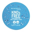 Rimmel London Kind & Free, Clear, Brow Wax, Easy to Apply, Long-Lasting Hold, No Flaking, No Residue, リフトバック, 0.28oz