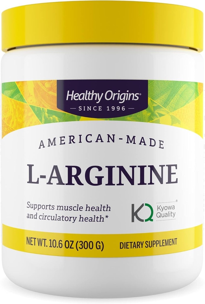 健康な起源 - L-アルギニン(米国産、非GMO、グルテンフリー、筋肉サポート)、10.6オンス