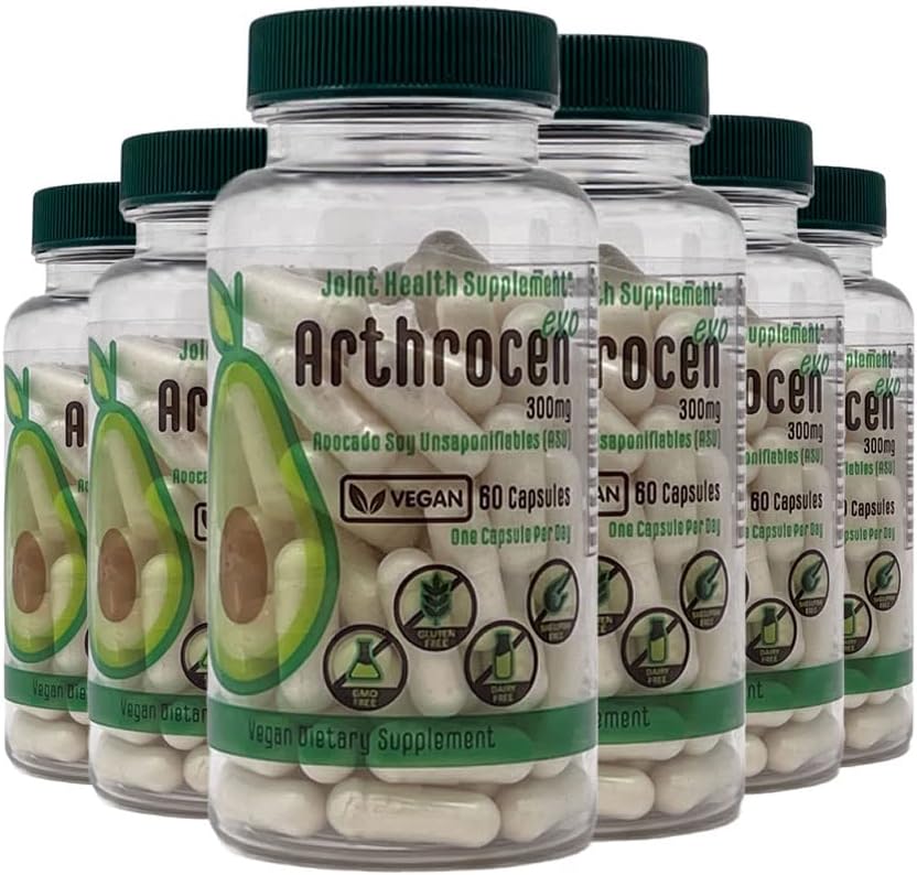 EVO Vegan Joint Health Supplement, 300Mg Avocado Soy Unsaponifiable, 60 Day Supply, One Capsule Per Day (12 Months)