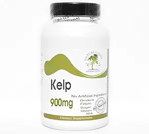 Kelp 900mg〜180カプセル - 添加剤なし〜Naturetitionサプリメント