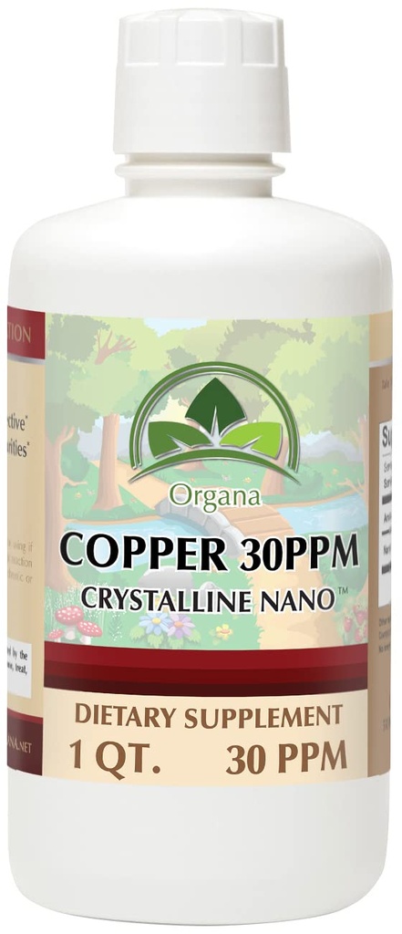 Organaの純粋な結晶の液体の銅の補足- 30 PPM -コロイド鉱物