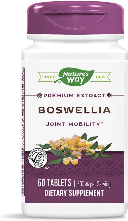 Nature's Way標準化ボスウェリア、サービングあたり40%ボスウェリン酸、TRU-ID認定、ベジタリアン、60錠、パック2