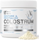 ヒトのためのColostrumサプリメントパウダー - Gut Health、毛の成長、免疫サポートのための有機牛のColostrumサプリメント - Unflavored(50のサービング)