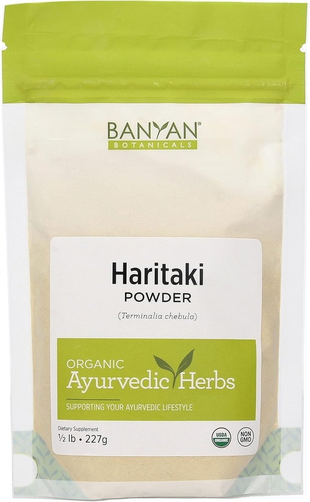Banyan Botanicals Haritakiパウダー - オーガニック、1/2ポンド - ターミナルiachebula - 解毒と若返りのために* - 有機、ビーガン、非GMO、グルテンフリー、ライフフェアトレードのための認定フェア