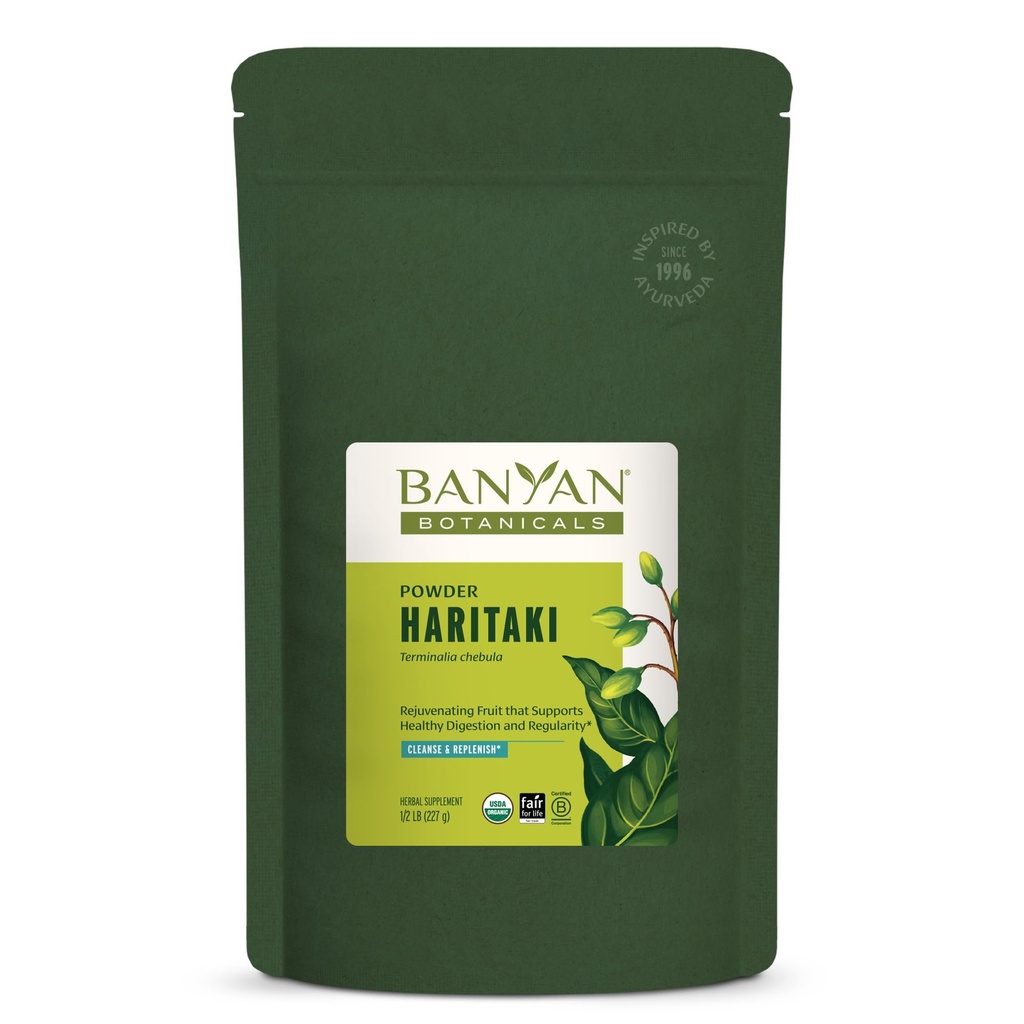 Banyan Botanicals Haritakiパウダー - オーガニック、1/2ポンド - ターミナルiachebula - 解毒と若返りのために* - 有機、ビーガン、非GMO、グルテンフリー、ライフフェアトレードのための認定フェア