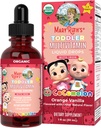 MaryRuth Organics CoComelon Toddler Kids アイアン付きマルチビタミン | 免疫サポート | トルダービタミン | USDA オーガニック | 砂糖フリー | 乳幼児用液滴 1-3 | ヴィーガン | 1 Fl Oz