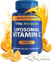 LiposomalのビタミンC 1450mg - 180のカプセルの超吸収のアスコルビン酸VIT Cは免疫系脂肪の容解性及びコラーゲンのブースターをビタミンC 1000mgか500mg非GMOのビーガンと比較します