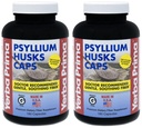 Yerba Prima の syllium のカプセル - 180 のカプセル(2 のパック) - Swallow 繊維の補足 - コロンの清潔 - 腸の健康 - 非 GMO のグルテンフリー