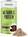 NaturalSlimメタボリックホエイプロテインパウダーチョコレート - 低炭水化物、食事代替シェイクw /ビタミン、ミネラル&アミノ酸Lグルタミン 素晴らしい味と非常に充填タンパク質シェイク、10の味、17.6oz