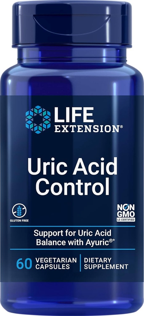 Life Extension Uric Acid Control, 60 Vegetarian Capsules