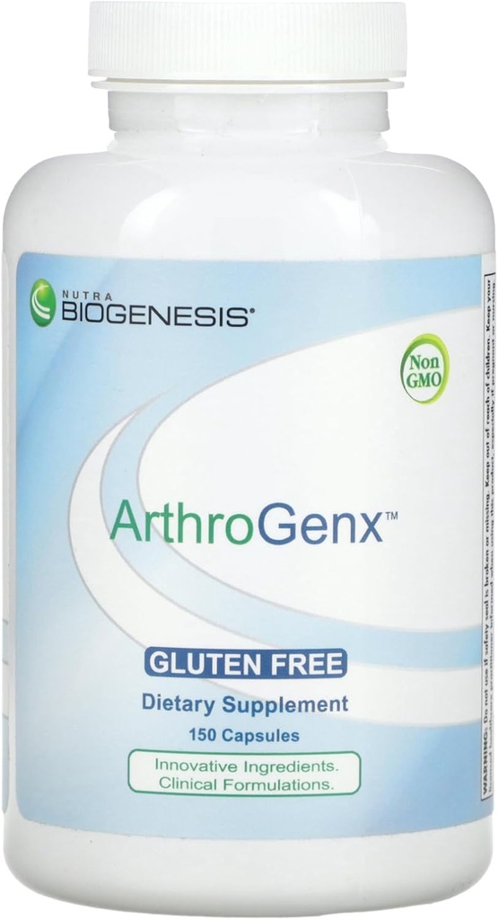 Nutra BioGenesis - ArthroGenx - ターメリック、ジンジャー、MSMが共同機能と体の正常な炎症反応をサポート - 150カプセル