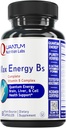 Quantum Nutrition Labs Max Energy Bs - ビタミンB複合体、ビタミンB1、B6、B12、Teamin、Folate、Biotin - 60ベジタリアンカプセル