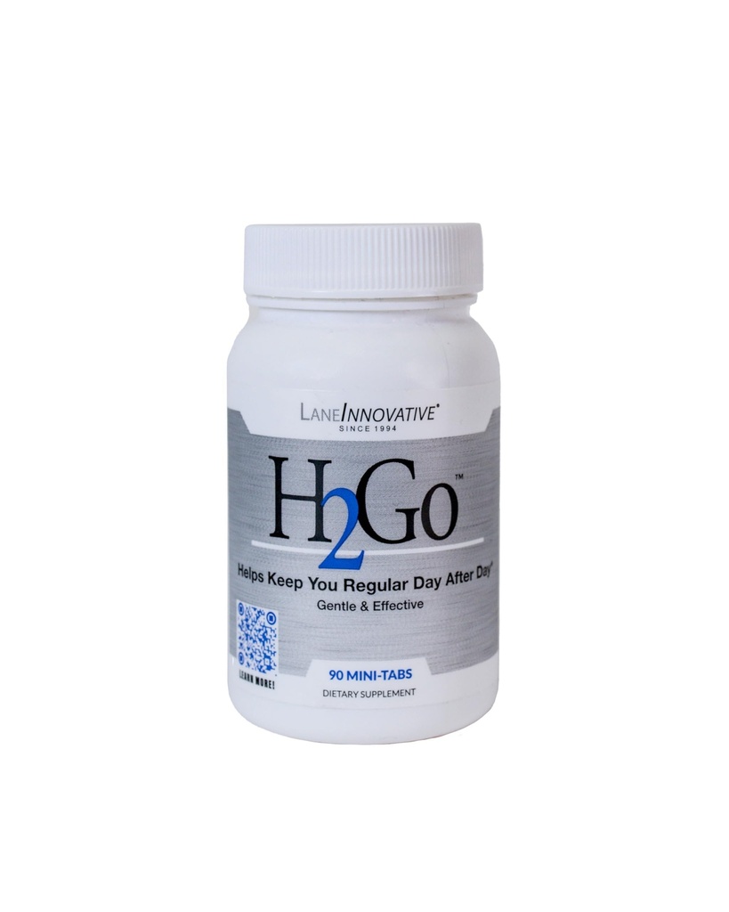 レーンラボ - H2Go, 便秘と不規則性を緩和するのに役立ちます, 亀と効果的, 天然ミネラルサプリメント, コロンと消化の健康をサポート, 人工刺激なし (90 ミニタブ)