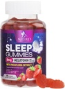 大人のための眠るガミー 余分な強さ8mg - 残りの眠りのためのパッシフローラ抽出物とメラトニン - 速い代理のメラトニン睡眠ガミーサプリメント、ビーガン、非GMO、おいしいイチゴ味 - 60グミ