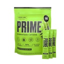 PRIME HYDRATION+ スティック レモンライム | 水分補給パウダー シングル サーブスティック | 電解質パウダー オン ゴー | 低糖 | カフェインフリー | ヴィーガン | 16 スティック