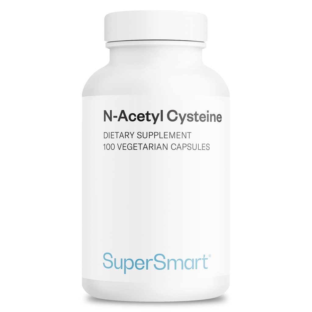 Supersmart - NAC N-Acetyl Cysteine 1800 mg/日 - アミノ酸 - 酸化防止剤&アンチエイジングサプリメント - グルタチオンプレコースター  非GMO&グルテンフリー - 100ベジタリアンカプセル