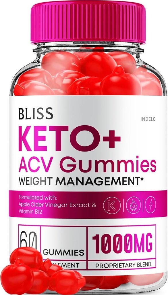 Bliss Keto ACV Gummies Advanced Weight Loss, Bliss Keto + ACV Gummies Apple Cider Vinegar Keto Bliss ACV Gummies Dietary Supplement Bliss Keto Gummies Reviews (60 Gummies)