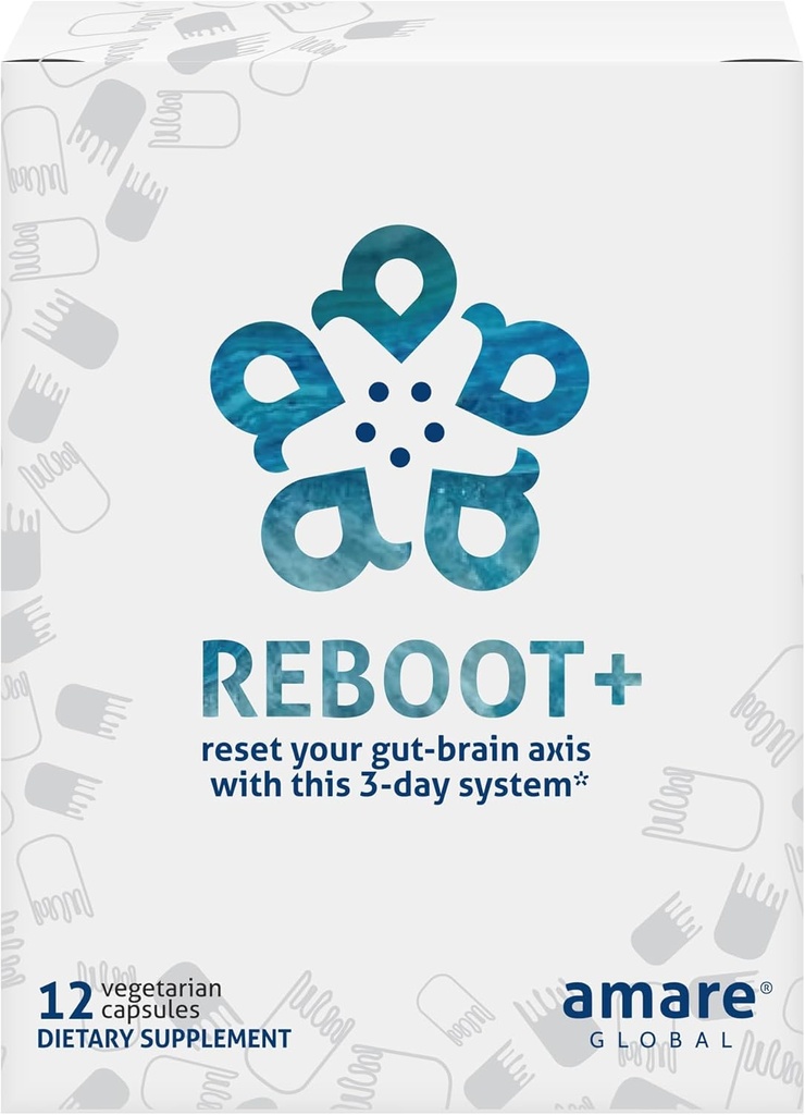 Amare Global Reboot+ 3-Day Gut Brain Reset System、12カプセル