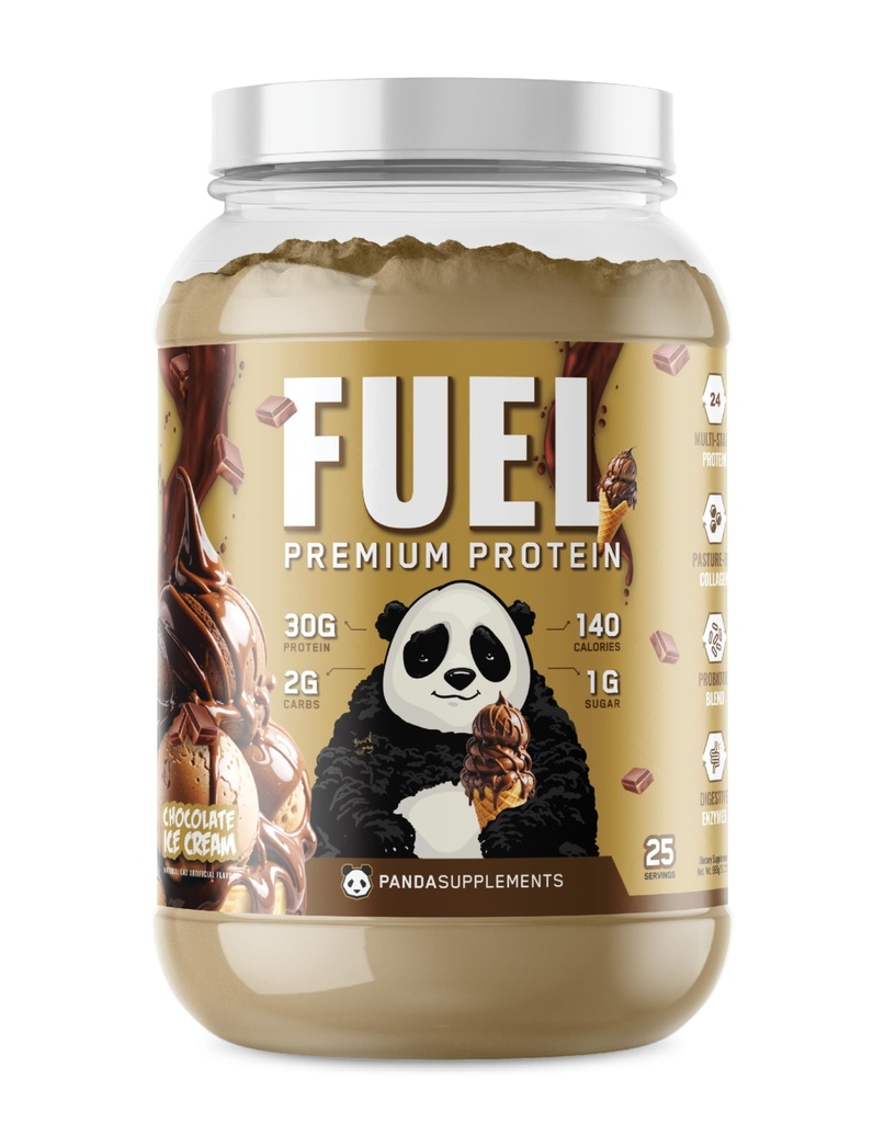 地下のバイオ ラボ パンダの燃料の優れた蛋白質の心配、Hydrolyzed のコラーゲン、Casein、プロバイオティクス、酵素、Keto の友好的、時間解放、25 のサービング(2.5 ポンド、チョコレート アイス クリーム)