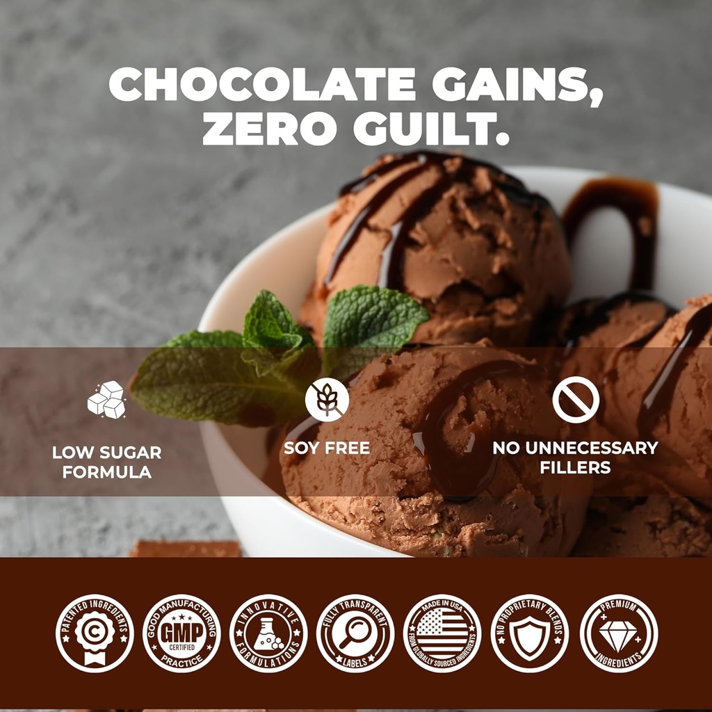 地下のバイオ ラボ パンダの燃料の優れた蛋白質の心配、Hydrolyzed のコラーゲン、Casein、プロバイオティクス、酵素、Keto の友好的、時間解放、25 のサービング(2.5 ポンド、チョコレート アイス クリーム)