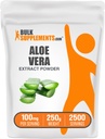 BulkSupplements.comアロエベラエキスパウダー - アロエベラサプリメント、ハーブサプリメント - ビーガン&グルテンフリー、サービングあたり100mg、250g(8.8オンス)(パッケージ1)