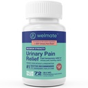 WELMATE - 尿道の痛みの軽減(72錠) - Phenazopyridine Hydrochloride 99.5mg - 尿道の痛み、緊急性、および不快感 - 最大強度 - 市販薬