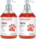 犬のためのサーモンオイル - 健康な皮膚&コート、自然ノルウェーオメガ3魚油フードサプリメント、EPA&DHA脂肪酸、寝具、アレルギー、かゆみ、乾燥肌、関節&骨の健康に最適 - (2 x 16.9oz)