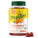 MegaFood C防衛毎日の免疫サポートサプリメント - ChewableビタミンCグミ、Tangyシトラス味、オレンジ&クランベリー、ビーガン、グルテンフリー - 70 Gummyビタミン、35サービングのような本物の食品で作られた