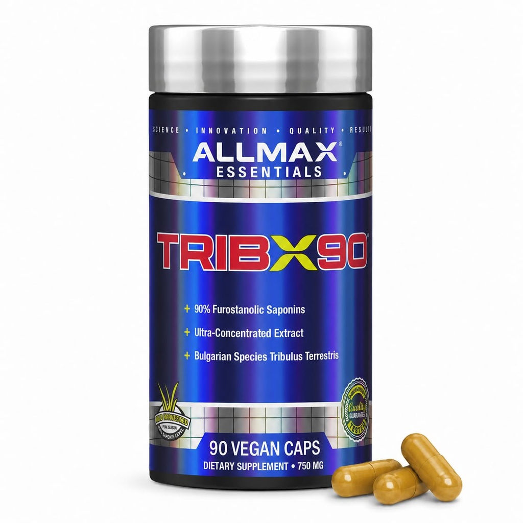 AllMAXの栄養のTrib X 90のブルガリアのTribulusの超集中されたエキス、90のカプセル