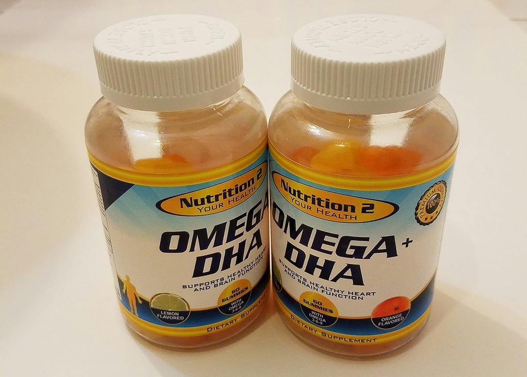 OmegaプラスDHAエッセンシャル脂肪酸 - 純粋なオメガ3脂肪酸 - Chiaオイル+ DHA - Gummies - ティーン、男性、女性EFA DHAサプリメント