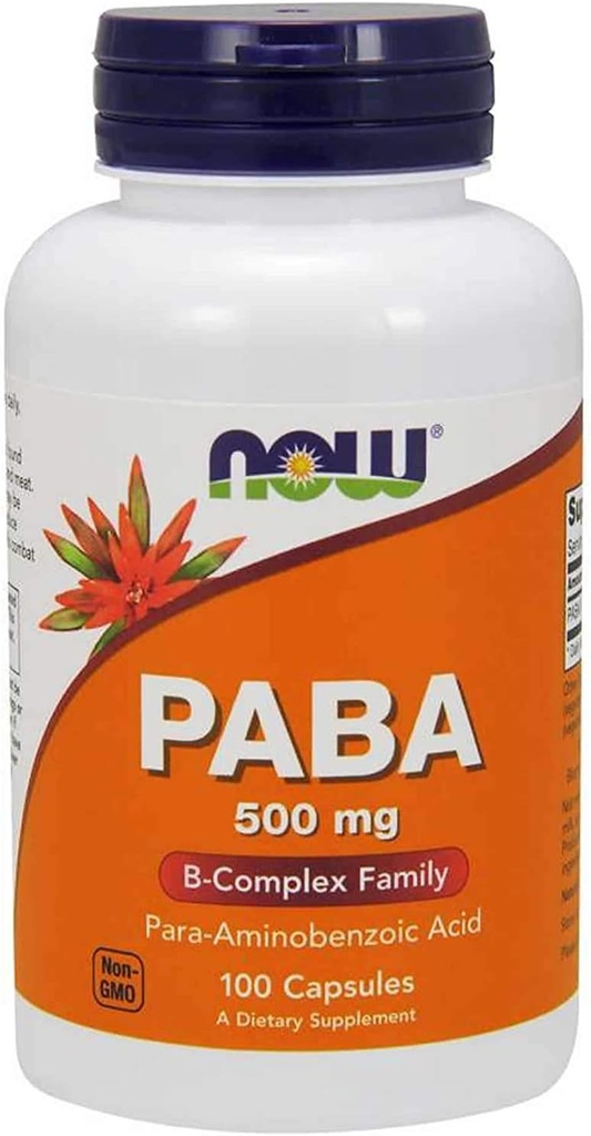 PABA 500mg 100のカプセル(2のパック)