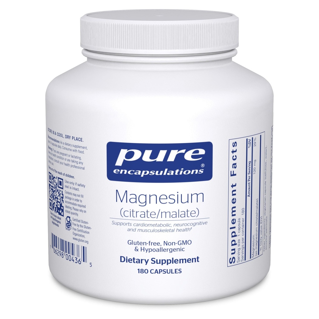 Pure Encapsulations Magnesium (Citrate/Malate) 180c