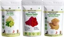 コンボ有機乾燥アンマラ、ハイビスカスとメティ(フェヌグリーク)パウダー(Each 100 Gram/3.5 Ounce)Hyllanthus Emblica Hibiscus Rosa-Sinensis Trigonella Foenum-Graecum