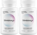 Slimbiosys Ultra Probioticカプセル - 女性&男性のためのプリ&プロバイオティクス - あなたのMicrobiomeをサポート(2パック、Slimbiosys)