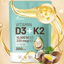 ビタミンD3 10000のiuのプラスK2 (MK-7) 200のmcg