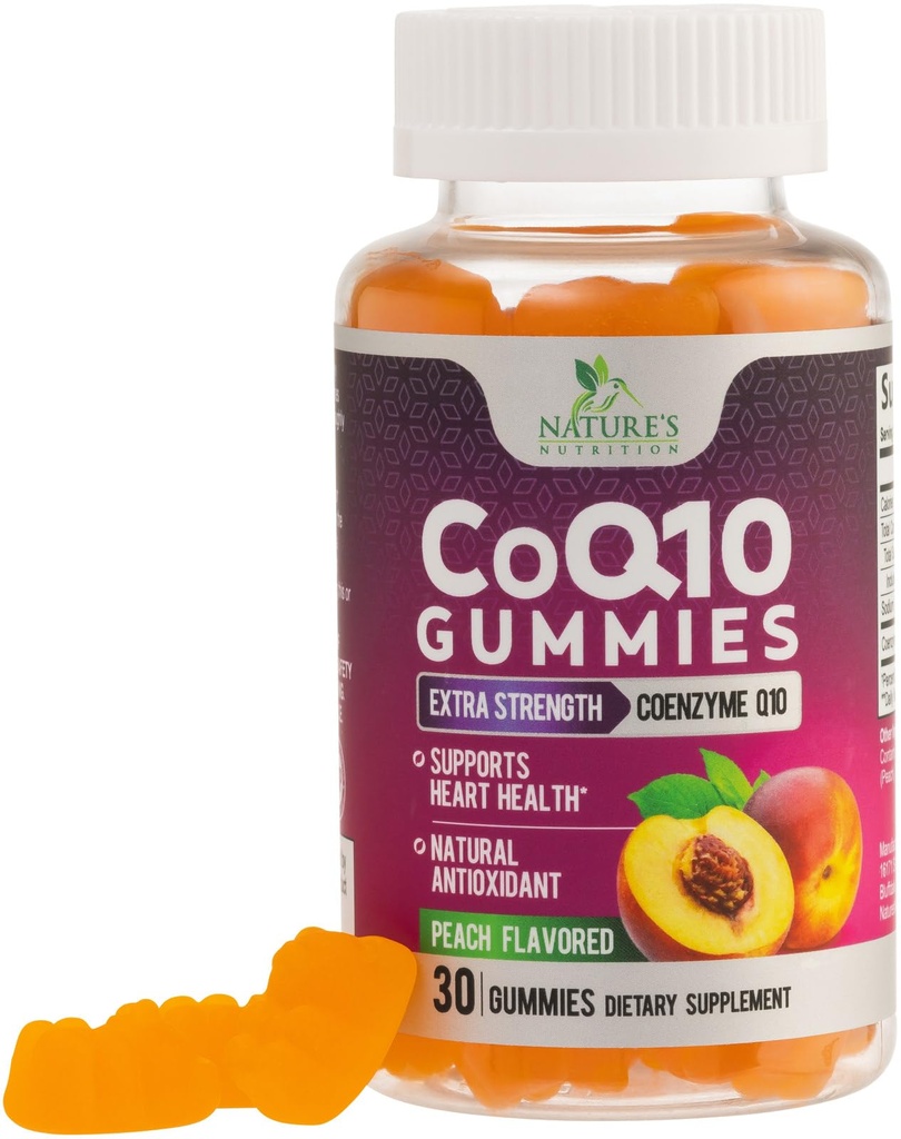 CoQ10は100mg - 3X強さ、高い吸収、中心の健康サポート及びエネルギー生産、超 Coenzyme Q10のビタミン、Coq 10の補足、非GMO - 30 CoQ10のガミーを補います